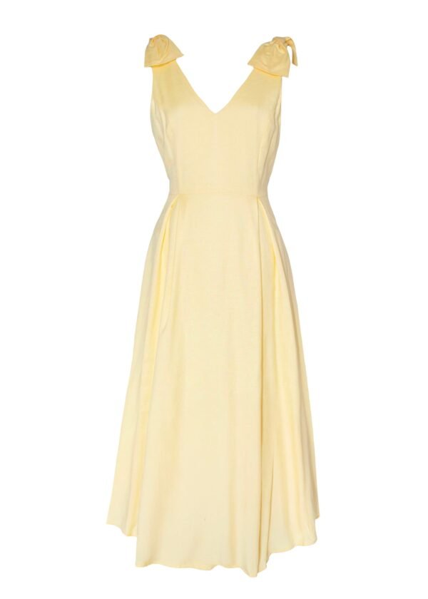 Pacifica Midi Dress - Lemon - Image 2