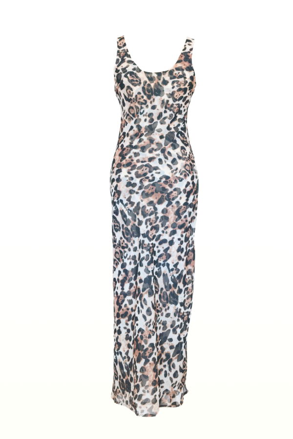 Abio Midi Dress - Leopard - Image 2