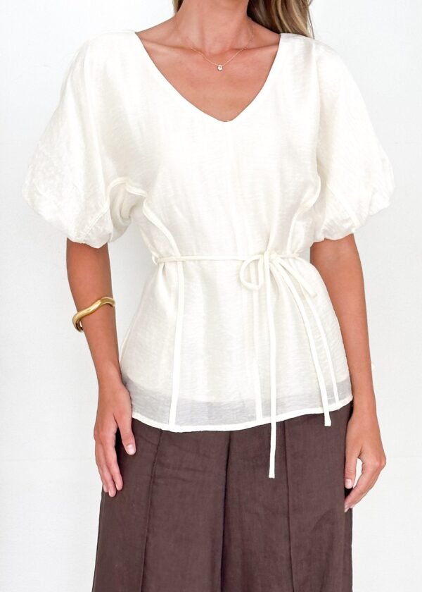 Saffron Blouse - Cream - Image 6