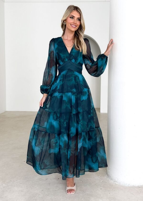 Mayella Maxi Dress - Deep Lagoon - Image 2