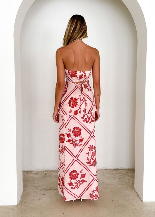 Madi Maxi Skirt - Red Floral - Image 5