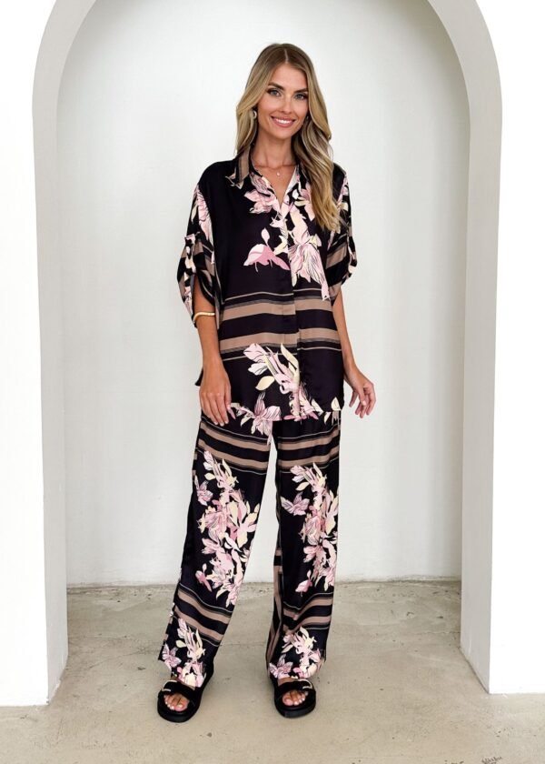 Kaycie Pants - Black Floral - Image 4