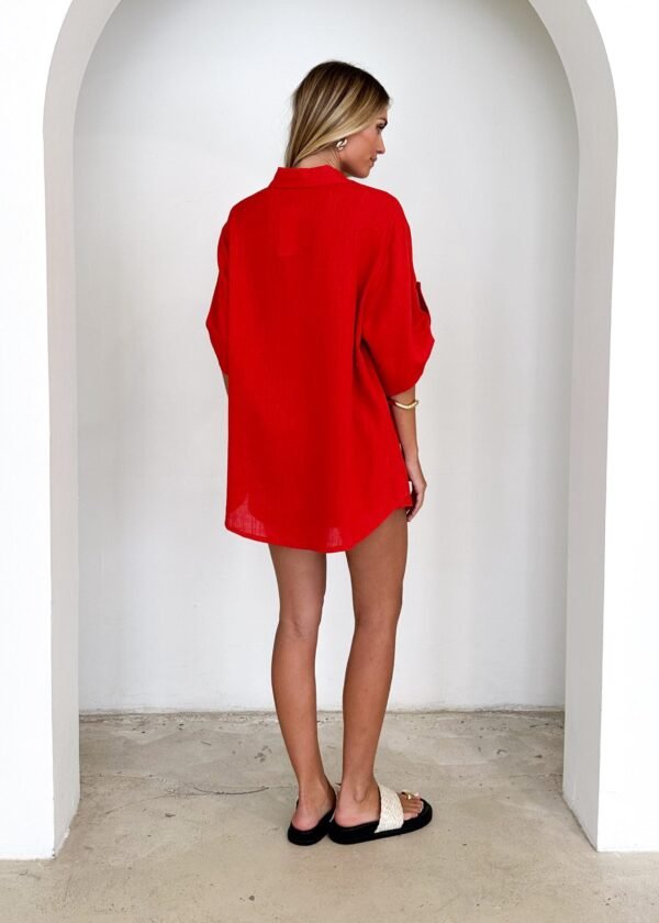 Kinsley Shirt - Red - Image 6