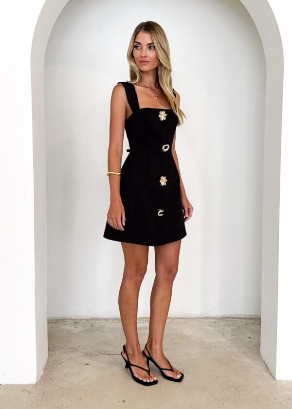 Selma Dress - Black - Image 5