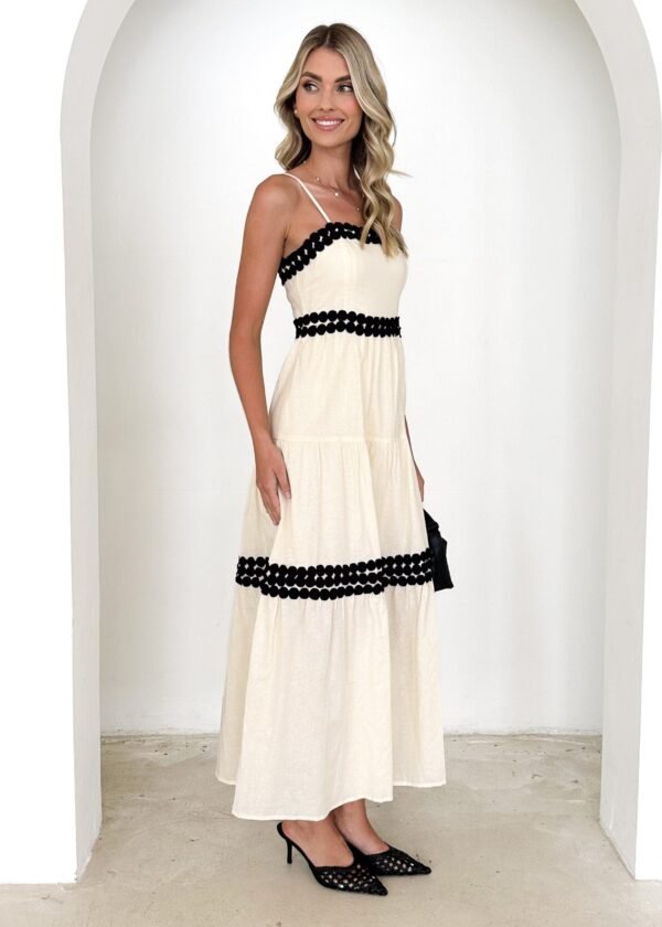 Palma Maxi Dress - Cream - Image 4