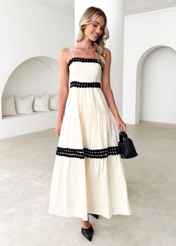 Palma Maxi Dress - Cream