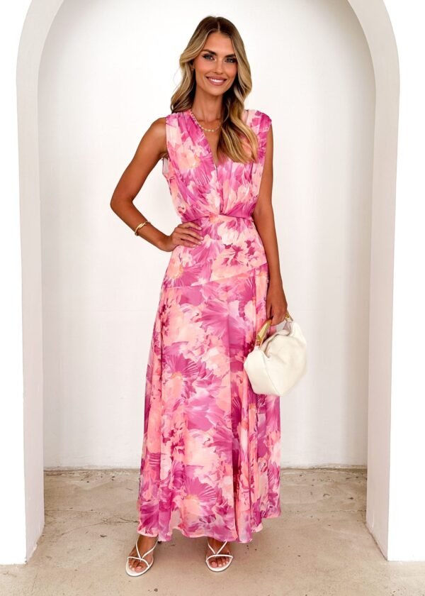 Amoureux Maxi Dress - Pink Ziah - Image 6