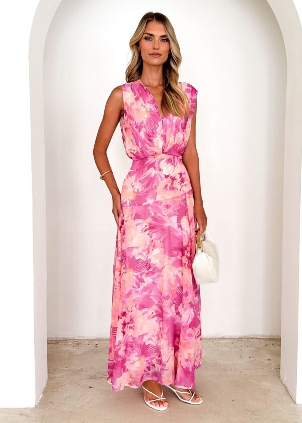 Amoureux Maxi Dress - Pink Ziah - Image 7