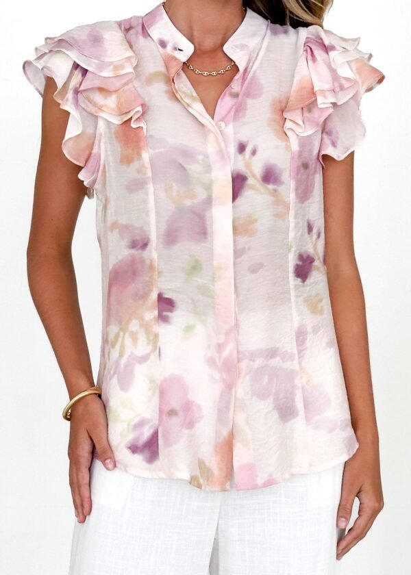 Rensie Blouse - Pink Splash - Image 2