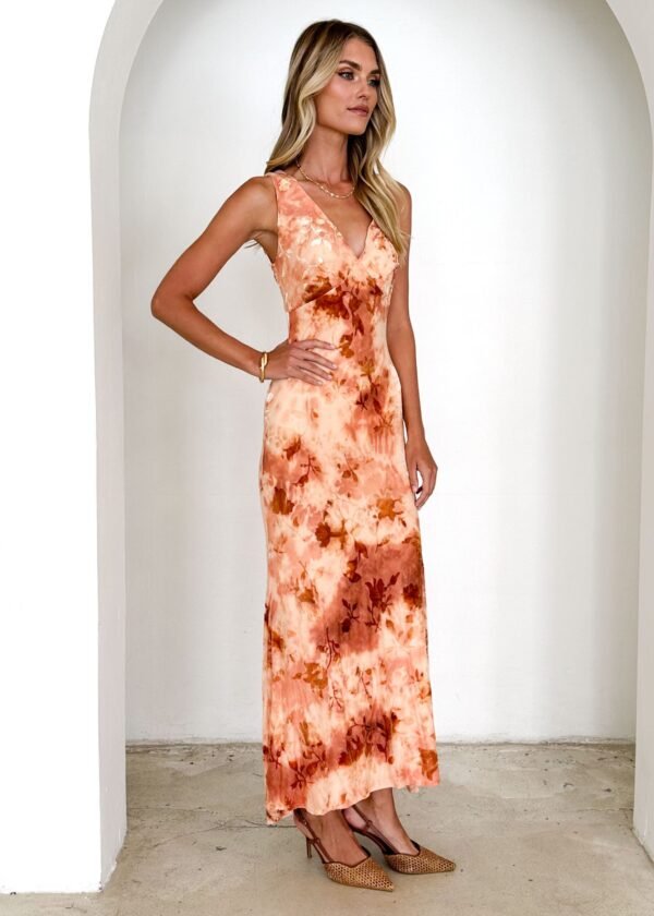 Esplanade Maxi Dress - Rust Tie Dye - Image 4