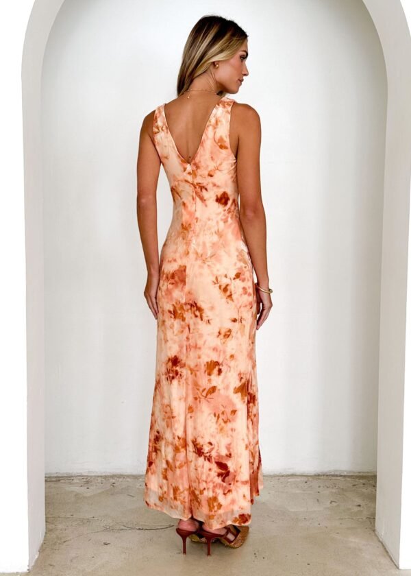 Esplanade Maxi Dress - Rust Tie Dye - Image 5