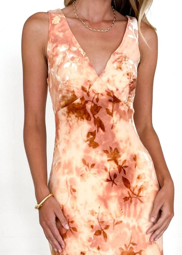 Esplanade Maxi Dress - Rust Tie Dye - Image 6