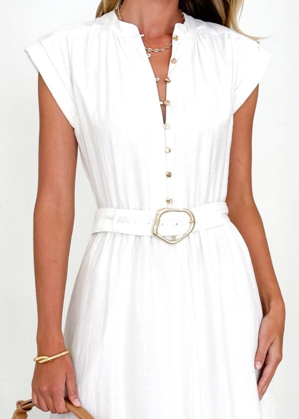 Rivington Maxi Dress - Off White - Image 6