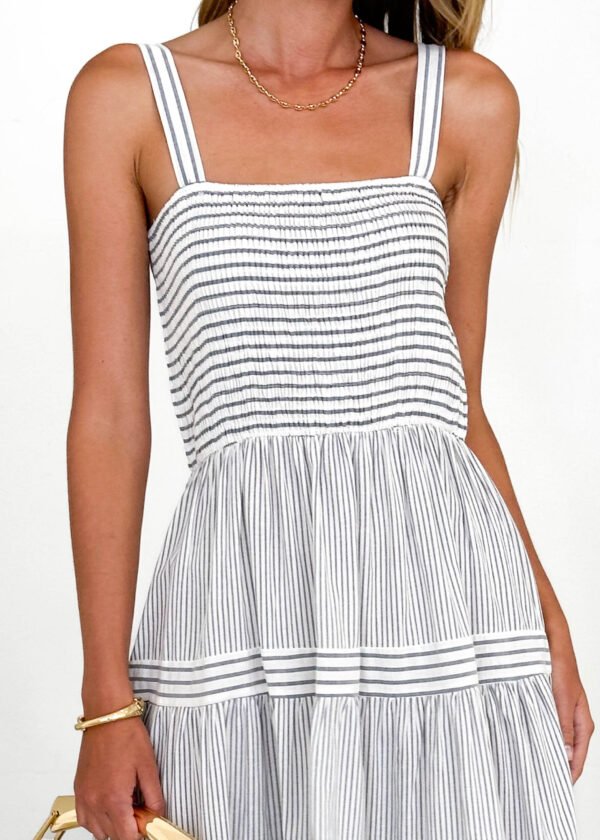 Courtland Maxi Dress - Navy Stripe - Image 6