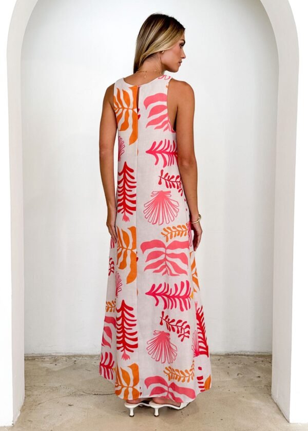 Tusk Midi Dress - Pink Abstract - Image 8