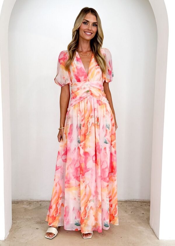 Aubree Maxi Dress - Ruby Splash - Image 6