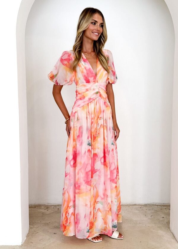 Aubree Maxi Dress - Ruby Splash - Image 7