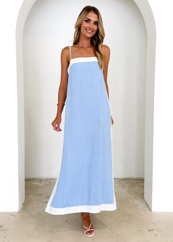 Zander Maxi Dress - Blue - Image 3