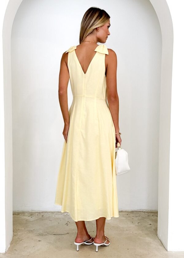 Pacifica Midi Dress - Lemon - Image 6