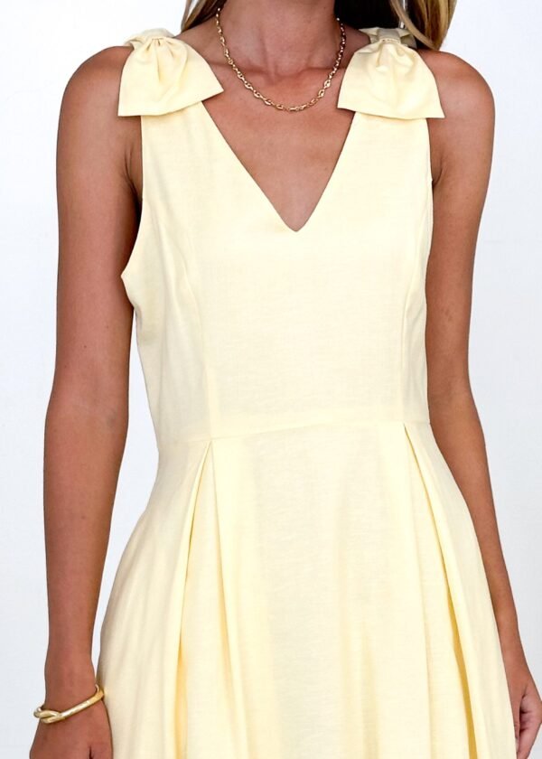 Pacifica Midi Dress - Lemon - Image 7