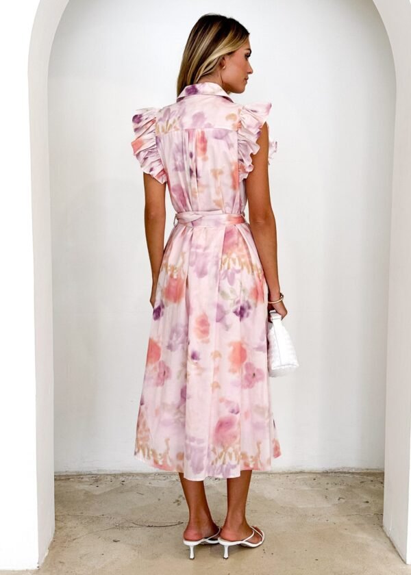 Nordie Midi Dress - Pink Splash - Image 5