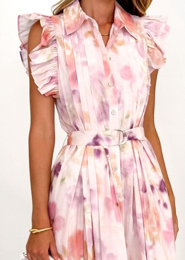 Nordie Midi Dress - Pink Splash - Image 6