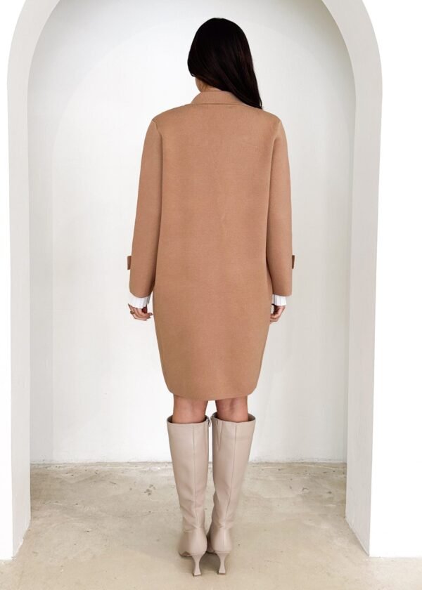 Chayso Knit Coat - Camel - Image 6